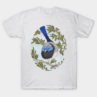 Fairy wren on a branch T-Shirt